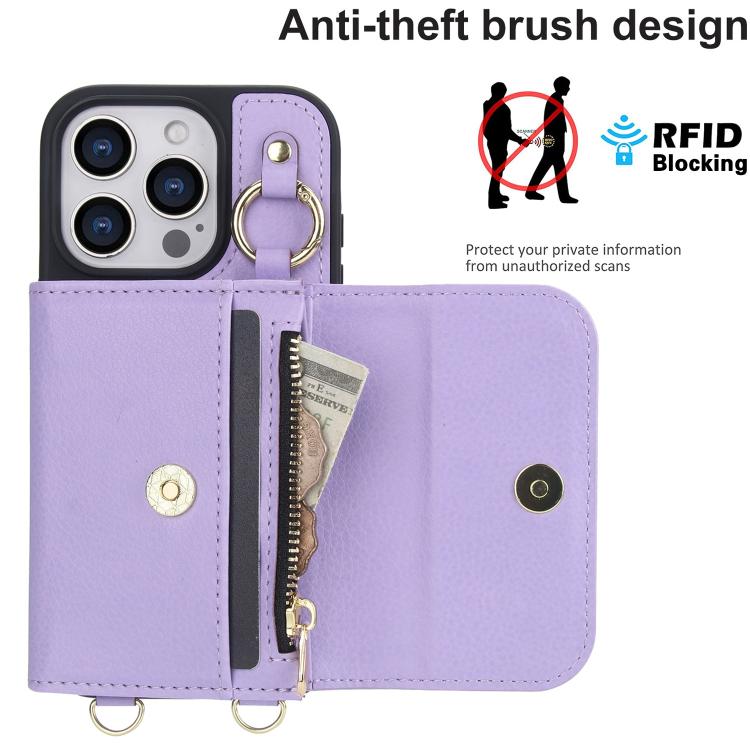 For iPhone 16 Plus AwQuer 2 in 1 Crossbody Wallet Leather Back Phone Case