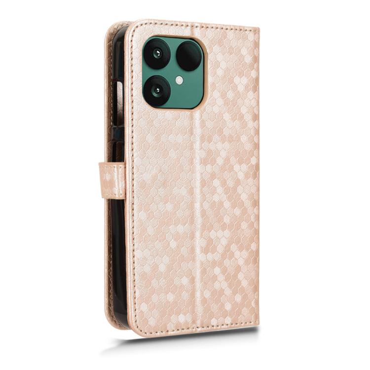 For Fairphone 6 Honeycomb Dot Texture Leather Phone Case