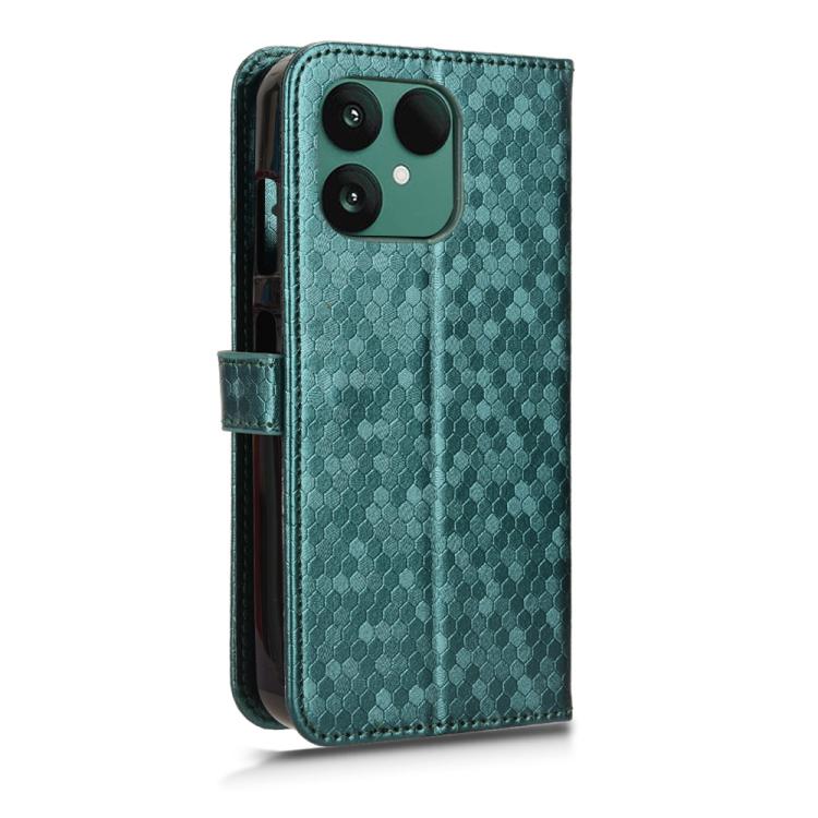 For Fairphone 6 Honeycomb Dot Texture Leather Phone Case