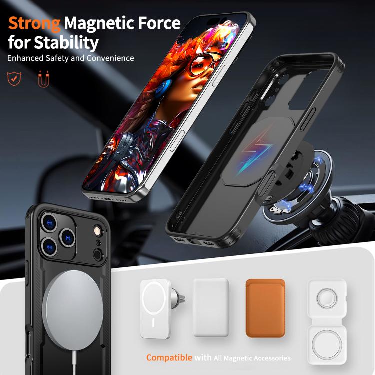 For iPhone 17 Pro Max kalebol Metal 360 Degree Rotation Holder MagSafe Phone Case