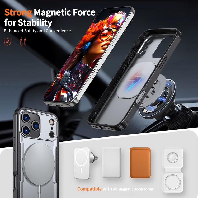For iPhone 17 Pro Max kalebol Metal 360 Degree Rotation Holder MagSafe Phone Case