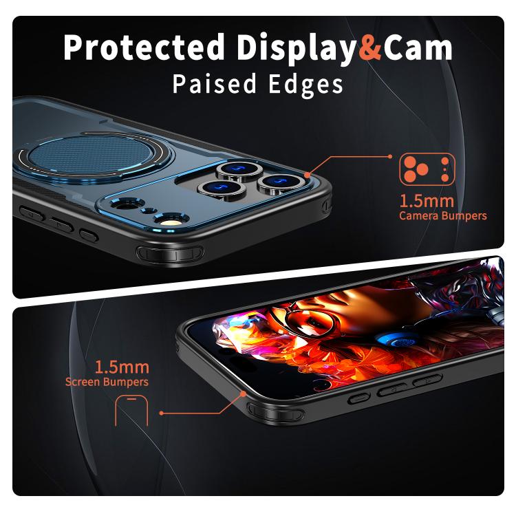 For iPhone 17 Pro Max kalebol Metal 360 Degree Rotation Holder MagSafe Phone Case