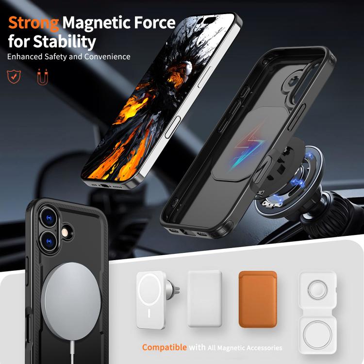 For iPhone 17 kalebol Metal 360 Degree Rotation Holder MagSafe Phone Case