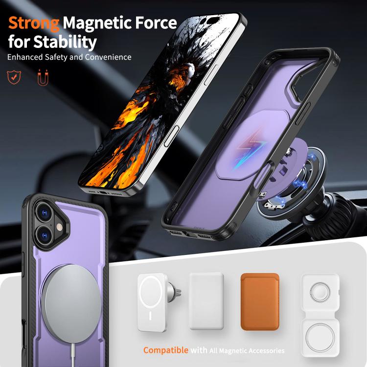 For iPhone 16 kalebol Metal 360 Degree Rotation Holder MagSafe Phone Case