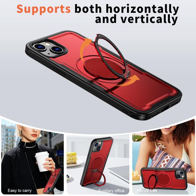 For iPhone 13 kalebol Metal 360 Degree Rotation Holder MagSafe Phone Case