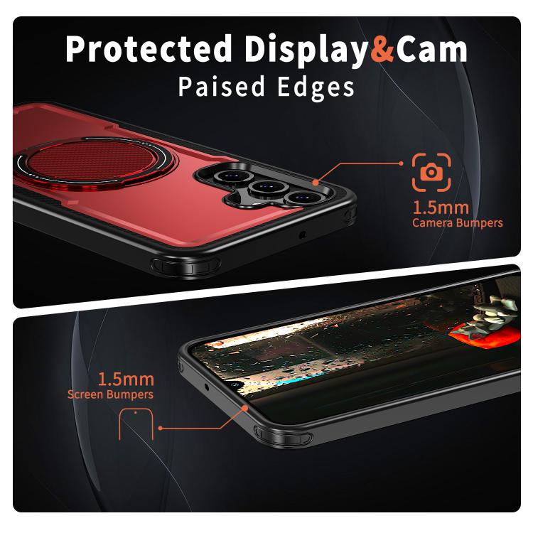For Samsung Galaxy A16 5G kalebol Metal 360 Degree Rotation Holder MagSafe Phone Case