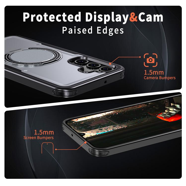 For Samsung Galaxy A16 5G kalebol Metal 360 Degree Rotation Holder MagSafe Phone Case