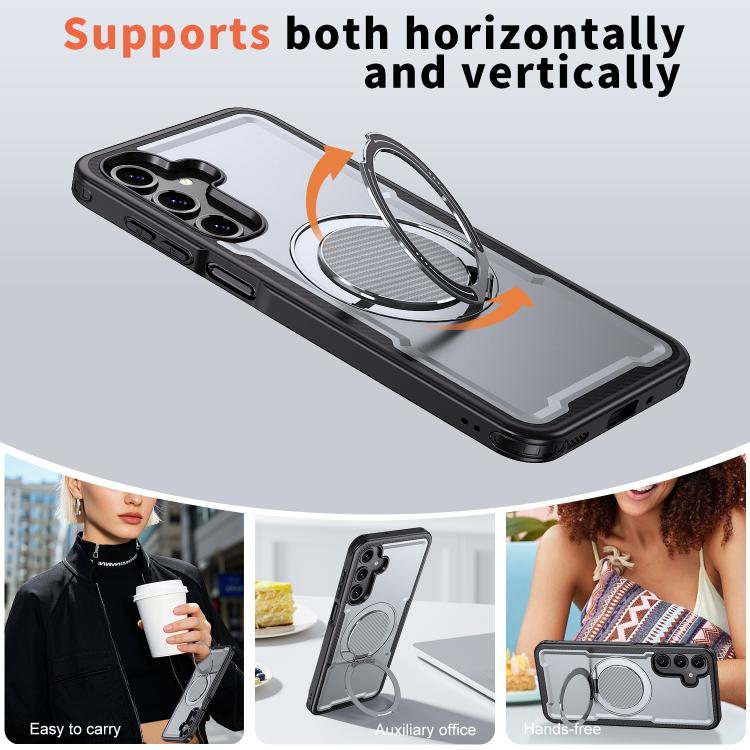 For Samsung Galaxy A16 5G kalebol Metal 360 Degree Rotation Holder MagSafe Phone Case
