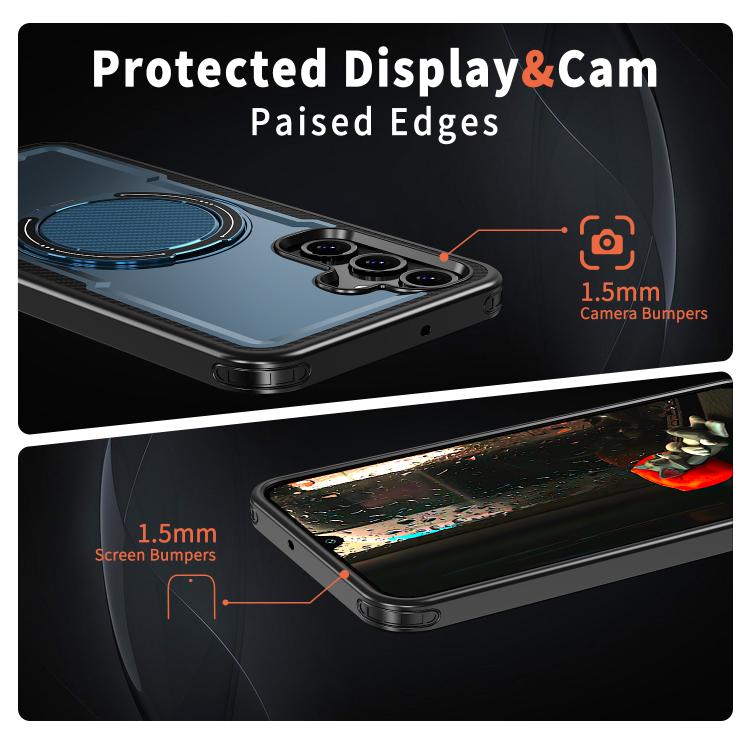 For Samsung Galaxy A16 5G kalebol Metal 360 Degree Rotation Holder MagSafe Phone Case