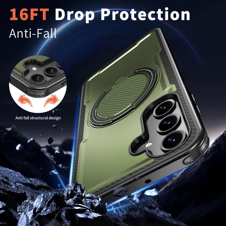 For Samsung Galaxy A16 5G kalebol Metal 360 Degree Rotation Holder MagSafe Phone Case