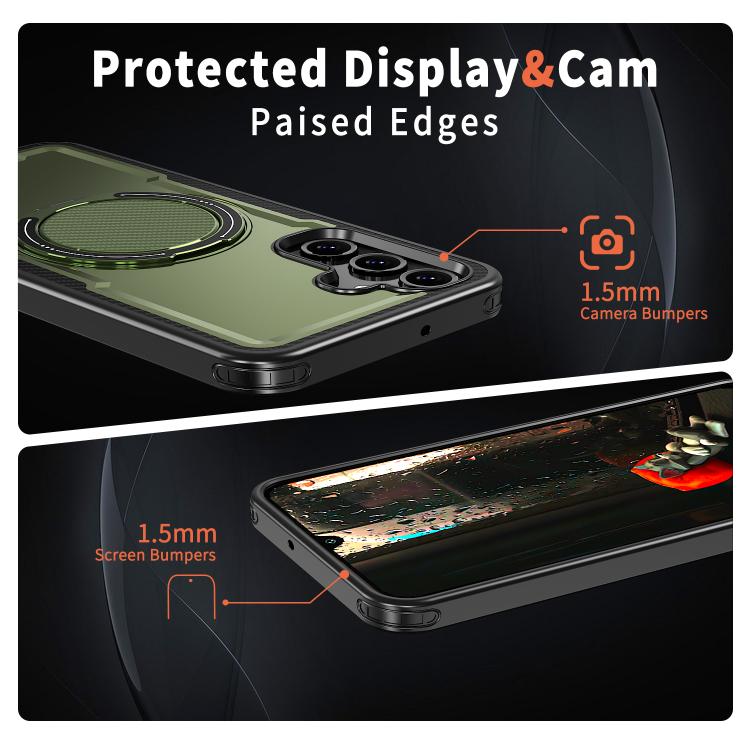 For Samsung Galaxy A16 5G kalebol Metal 360 Degree Rotation Holder MagSafe Phone Case