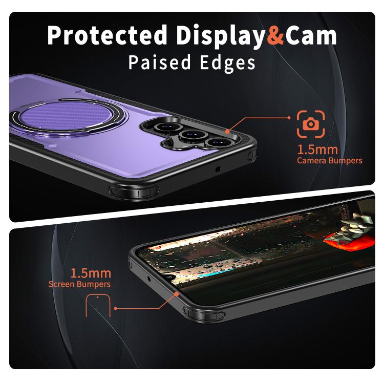 For Samsung Galaxy A16 5G kalebol Metal 360 Degree Rotation Holder MagSafe Phone Case