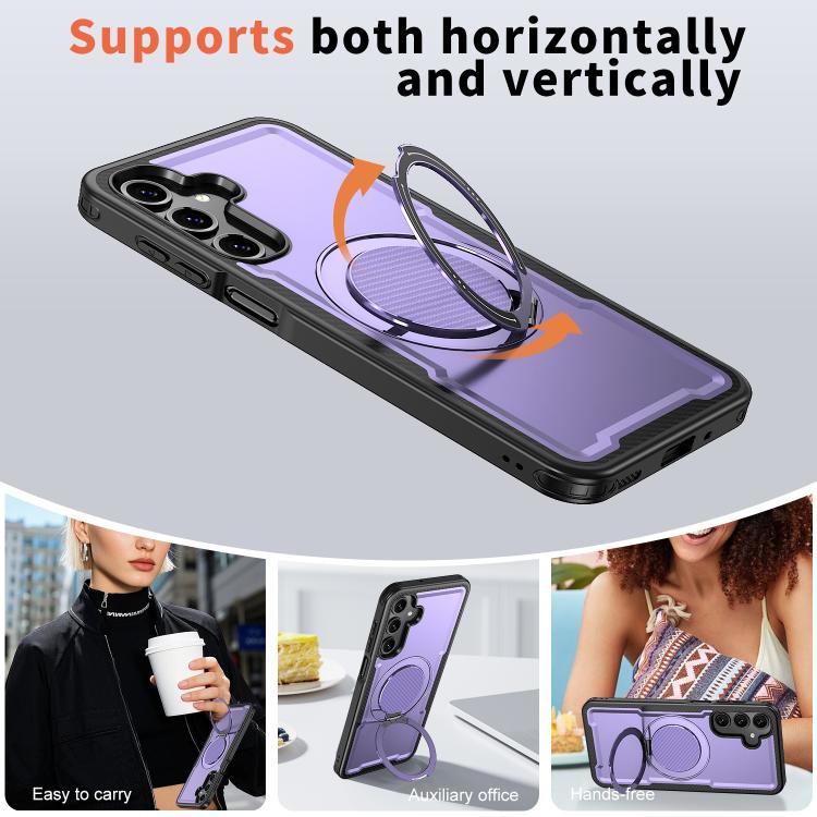 For Samsung Galaxy A16 5G kalebol Metal 360 Degree Rotation Holder MagSafe Phone Case