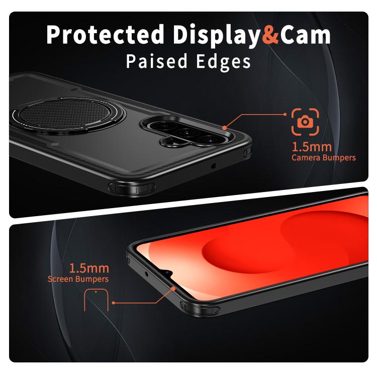 For Samsung Galaxy A26 5G kalebol Metal 360 Degree Rotation Holder MagSafe Phone Case