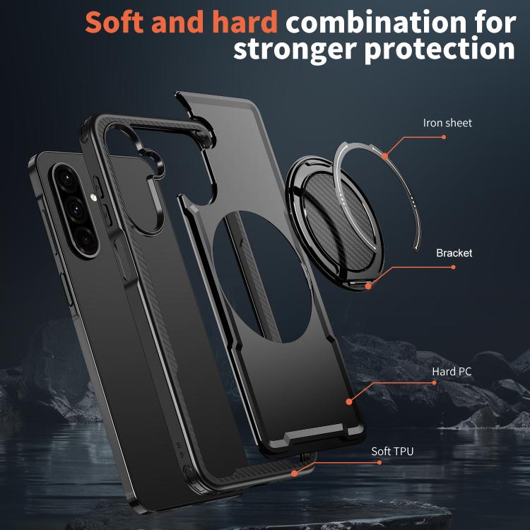 For Samsung Galaxy A26 5G kalebol Metal 360 Degree Rotation Holder MagSafe Phone Case