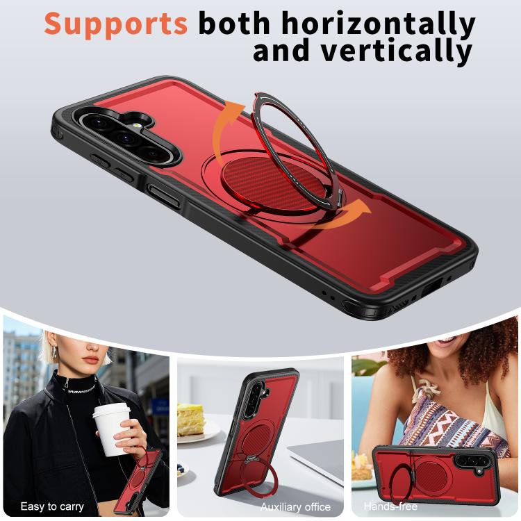 For Samsung Galaxy A26 5G kalebol Metal 360 Degree Rotation Holder MagSafe Phone Case