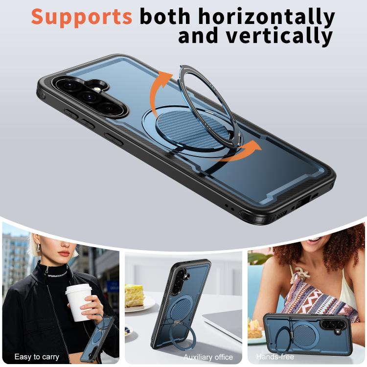 For Samsung Galaxy A56 5G kalebol Metal 360 Degree Rotation Holder MagSafe Phone Case