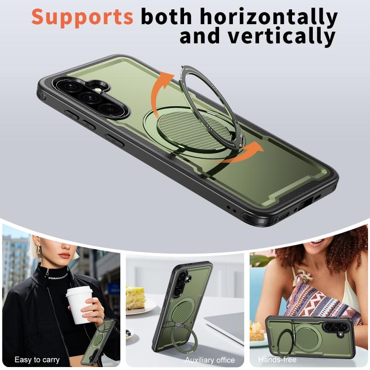 For Samsung Galaxy A56 5G kalebol Metal 360 Degree Rotation Holder MagSafe Phone Case