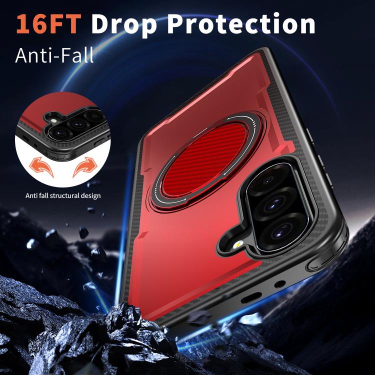For Samsung Galaxy A36 5G kalebol Metal 360 Degree Rotation Holder MagSafe Phone Case