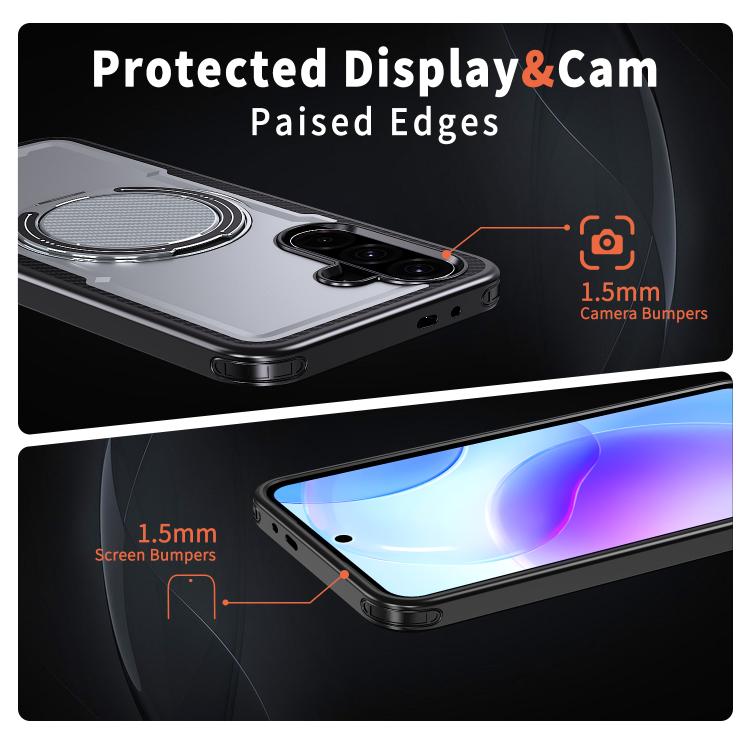 For Samsung Galaxy A36 5G kalebol Metal 360 Degree Rotation Holder MagSafe Phone Case