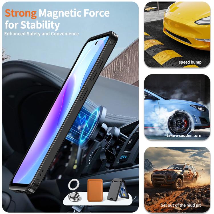 For Samsung Galaxy A17 5G kalebol Metal 360 Degree Rotation Holder MagSafe Phone Case