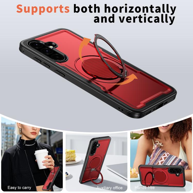 For Samsung Galaxy A17 5G kalebol Metal 360 Degree Rotation Holder MagSafe Phone Case