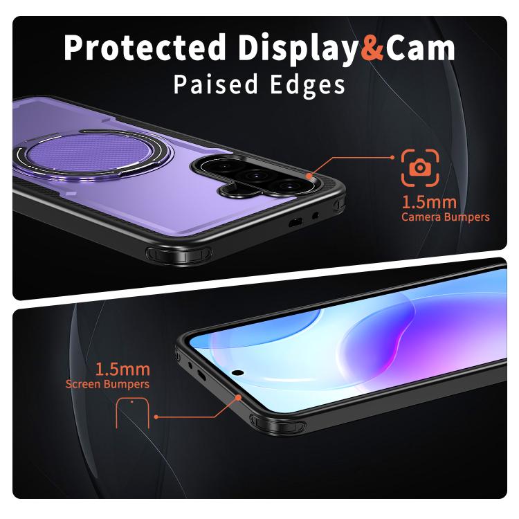 For Samsung Galaxy A17 5G kalebol Metal 360 Degree Rotation Holder MagSafe Phone Case