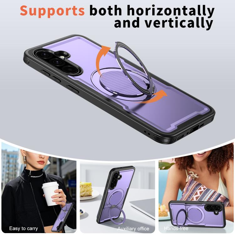 For Samsung Galaxy A17 5G kalebol Metal 360 Degree Rotation Holder MagSafe Phone Case