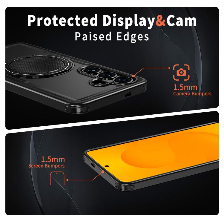 For Samsung Galaxy S26 5G Kalebol Metal 360 Degree Rotation Holder MagSafe Phone Case