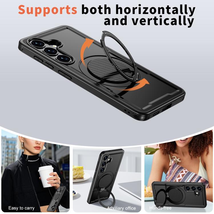 For Samsung Galaxy S26 5G Kalebol Metal 360 Degree Rotation Holder MagSafe Phone Case