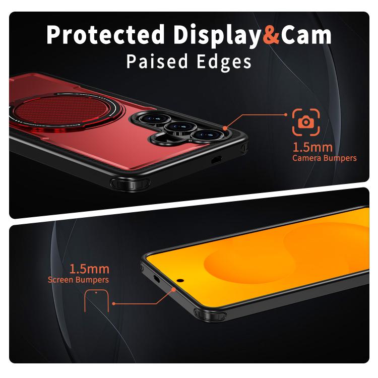 For Samsung Galaxy S26 5G Kalebol Metal 360 Degree Rotation Holder MagSafe Phone Case