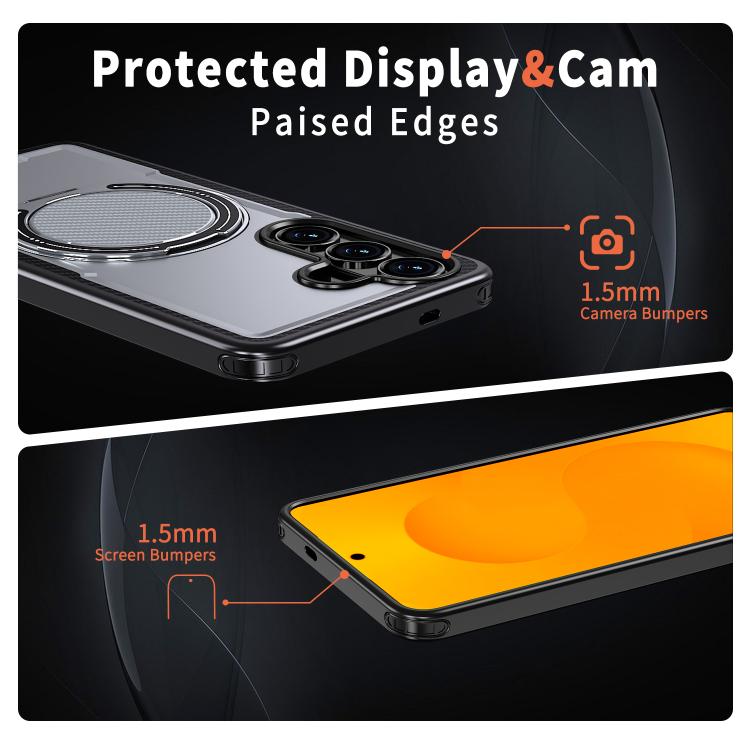 For Samsung Galaxy S26 5G Kalebol Metal 360 Degree Rotation Holder MagSafe Phone Case