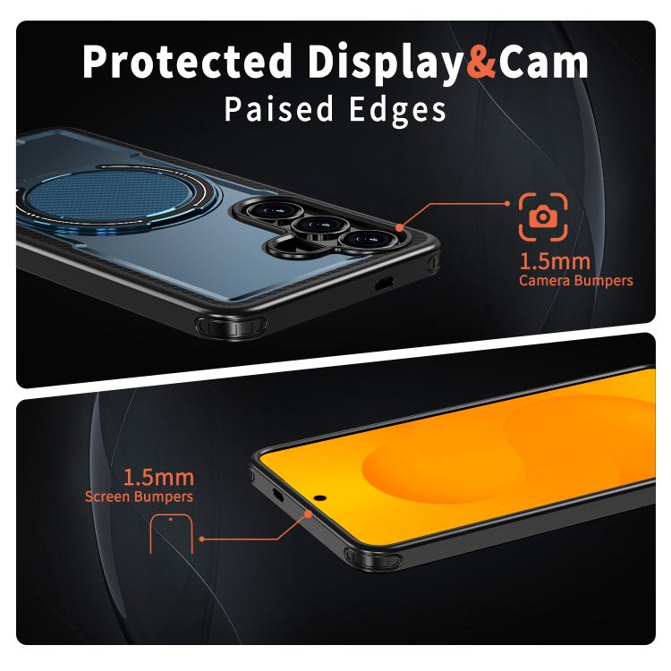 For Samsung Galaxy S26 5G Kalebol Metal 360 Degree Rotation Holder MagSafe Phone Case