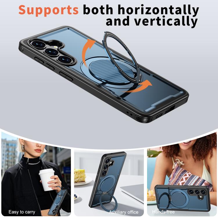 For Samsung Galaxy S26 5G Kalebol Metal 360 Degree Rotation Holder MagSafe Phone Case