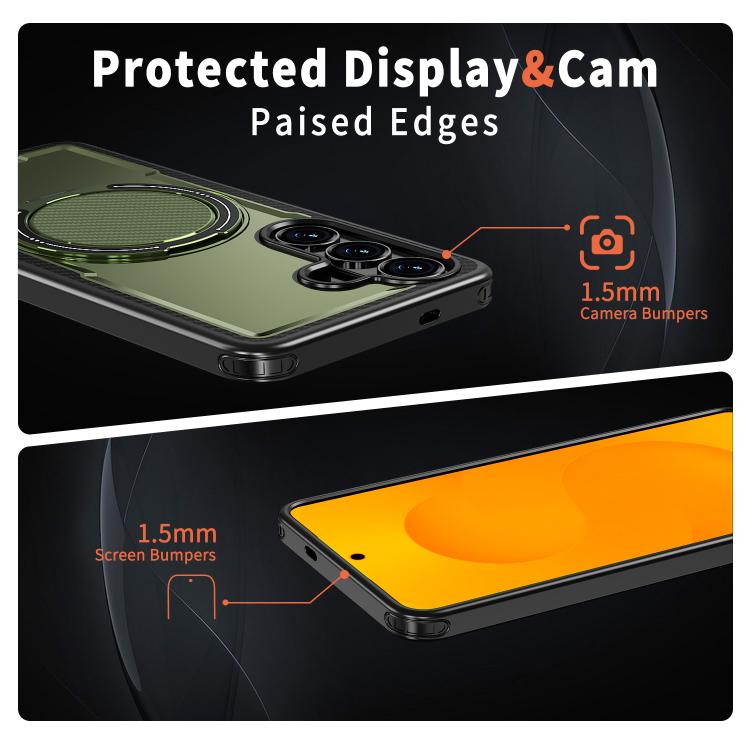 For Samsung Galaxy S26 5G Kalebol Metal 360 Degree Rotation Holder MagSafe Phone Case