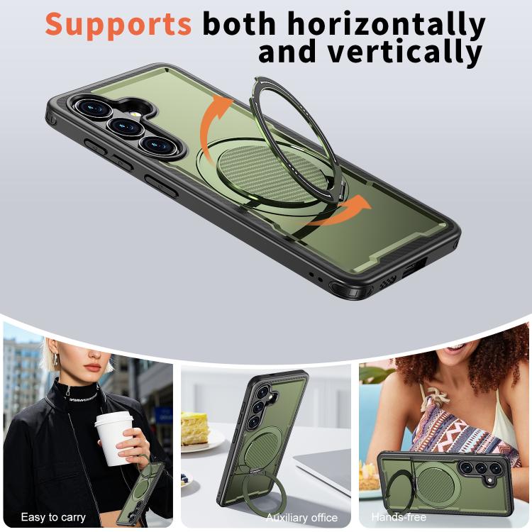 For Samsung Galaxy S26 5G Kalebol Metal 360 Degree Rotation Holder MagSafe Phone Case