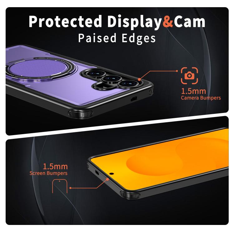 For Samsung Galaxy S26 5G Kalebol Metal 360 Degree Rotation Holder MagSafe Phone Case