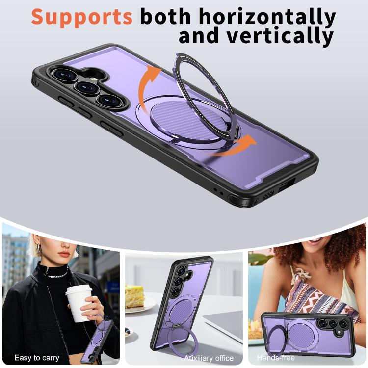 For Samsung Galaxy S26 5G Kalebol Metal 360 Degree Rotation Holder MagSafe Phone Case