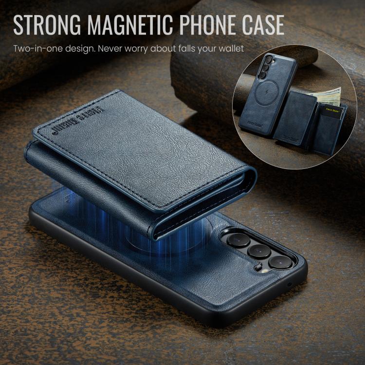 For Samsung Galaxy S23 5G Fierre Shann 2 in 1 Holder RFID Card Slot Wallet MagSafe Phone Case