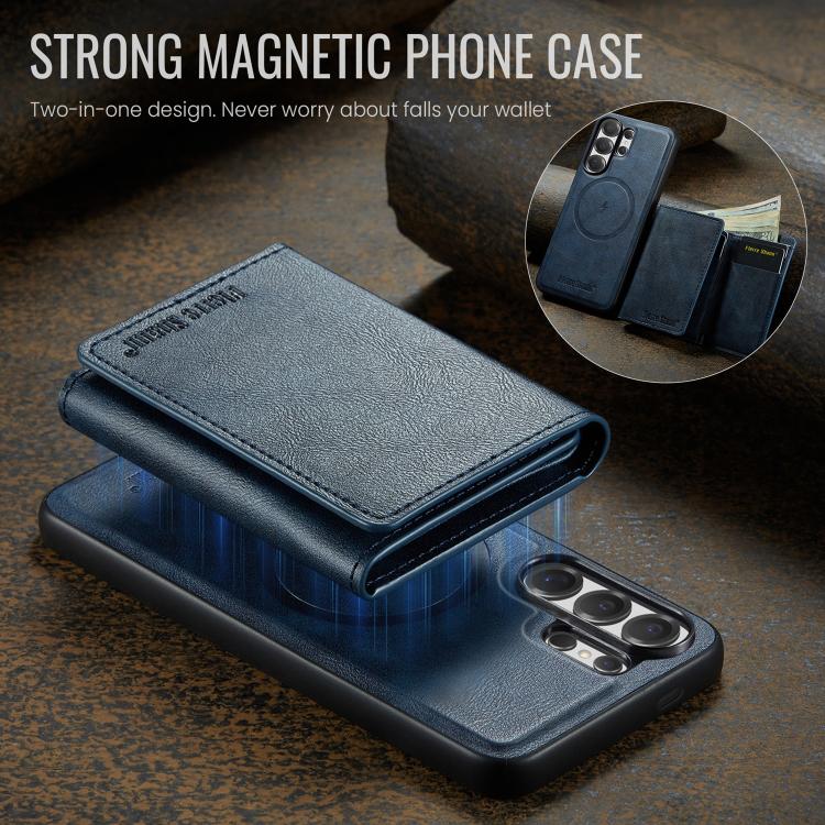 For Samsung Galaxy S26 Ultra 5G Fierre Shann 2 in 1 Holder RFID Card Slot Wallet MagSafe Phone Case