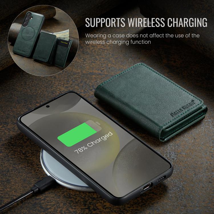 For Samsung Galaxy S26 5G Fierre Shann 2 in 1 Holder RFID Card Slot Wallet MagSafe Phone Case