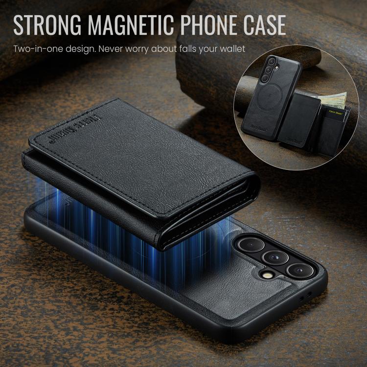 For Samsung Galaxy S26 5G Fierre Shann 2 in 1 Holder RFID Card Slot Wallet MagSafe Phone Case