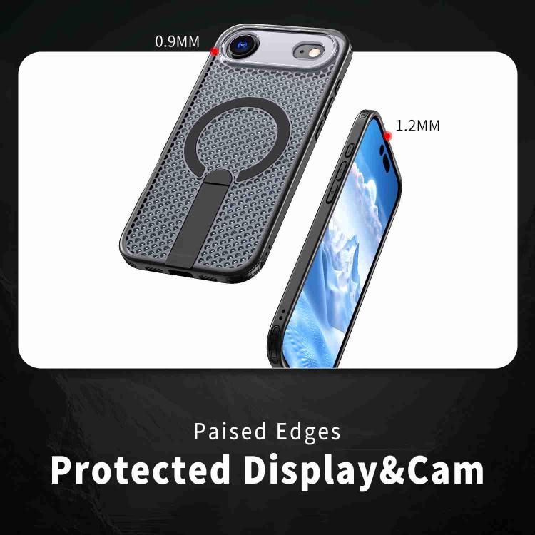 For iPhone Air kalebol Honeycomb Cooling MagSafe Holder Phone Case