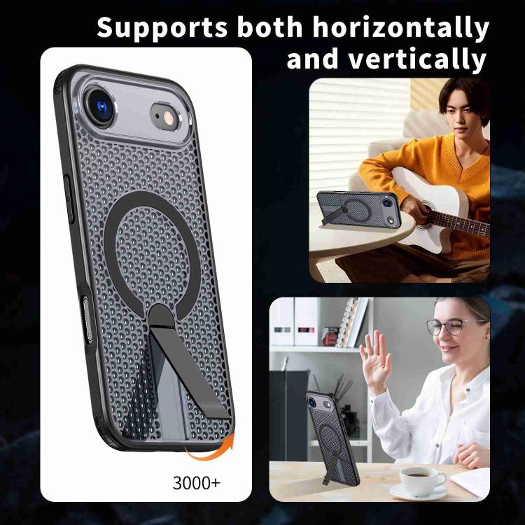 For iPhone Air kalebol Honeycomb Cooling MagSafe Holder Phone Case