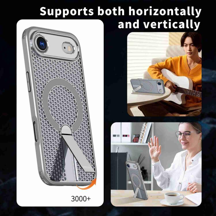 For iPhone Air kalebol Honeycomb Cooling MagSafe Holder Phone Case