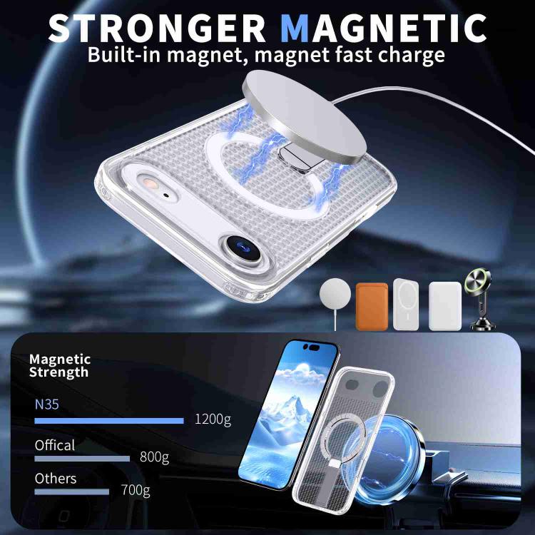 For iPhone Air kalebol Honeycomb Cooling MagSafe Holder Phone Case
