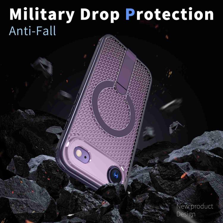 For iPhone Air kalebol Honeycomb Cooling MagSafe Holder Phone Case