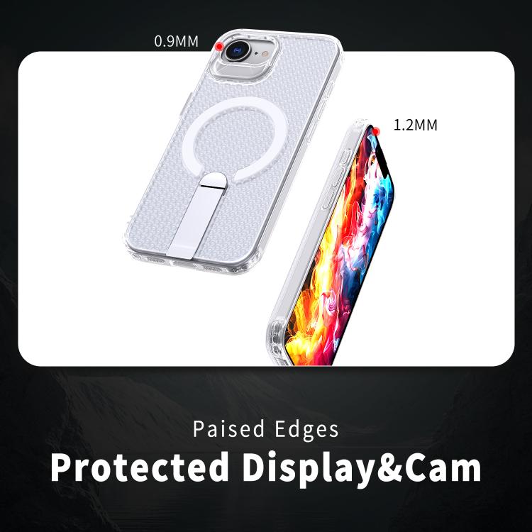 For iPhone 17e / 16e kalebol Honeycomb Cooling MagSafe Holder Phone Case