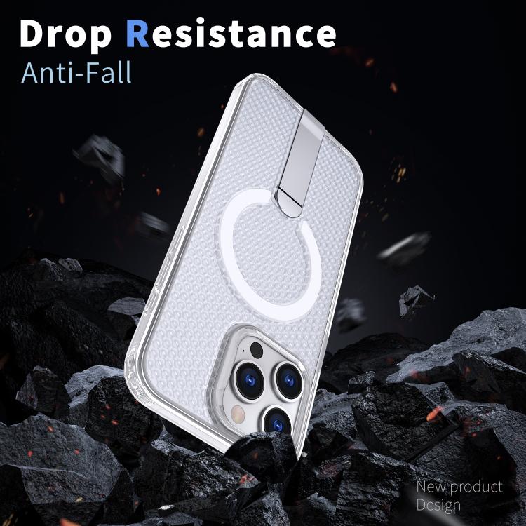 For iPhone 14 Pro kalebol Honeycomb Cooling MagSafe Holder Phone Case