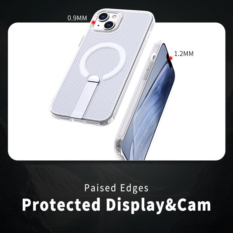 For iPhone 13 kalebol Honeycomb Cooling MagSafe Holder Phone Case